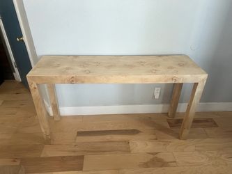 MODERN WOOD CONSOLE TABLE