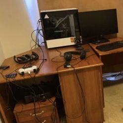 Two Heavy Wooden Tables