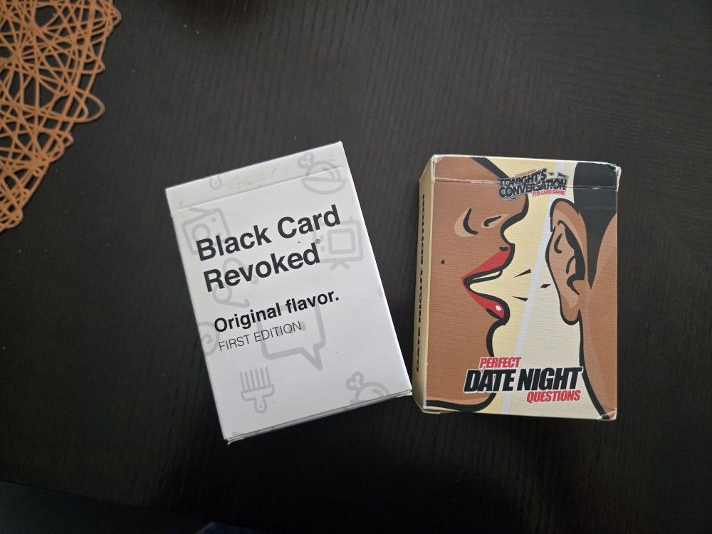 Black Card Revoked & Last Night's Conversation Card Games 
