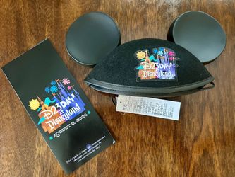 Disneyland Exclusive D23 Day 2024 Mickey Ears hat & Poster Map Combo NWT
