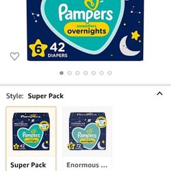 Size 6 Overnight Diapers