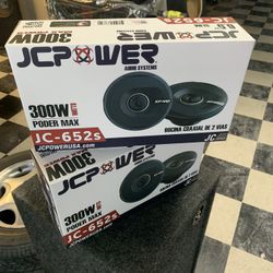 Jc Power Car Audio. 6.5 Inch Car Stereo Speakers 300 Watts New 