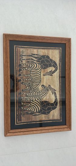Original Zebra Painting from Africa