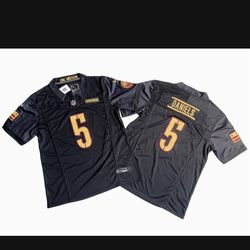 Men's Washington Commanders Jayden Daniels Black Stitched Jersey, S To 3Xl 