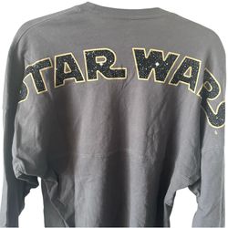 Disney Parks Star Wars Spirit Jersey Empire Rebellion Stars Gray Extra Small XS