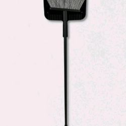 Floor Broom with Clip-on Dust Pan Set