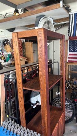 Free real Wood lamp shelf, picture shelf cabinet