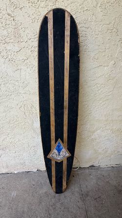 This is a rare, vintage Envy "The Classic 57" giant longboard.