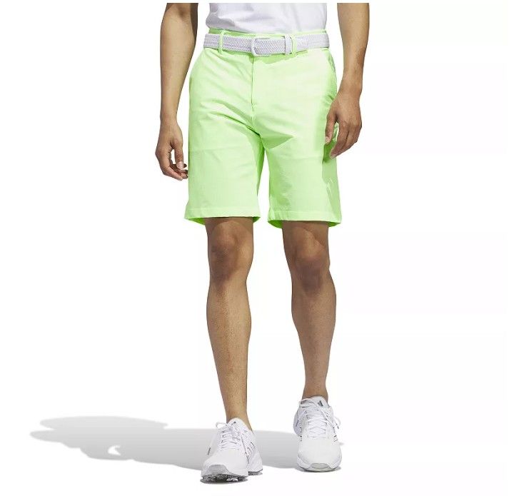 Adidas Men's Dobby Textured Green Spark Shorts - 38"