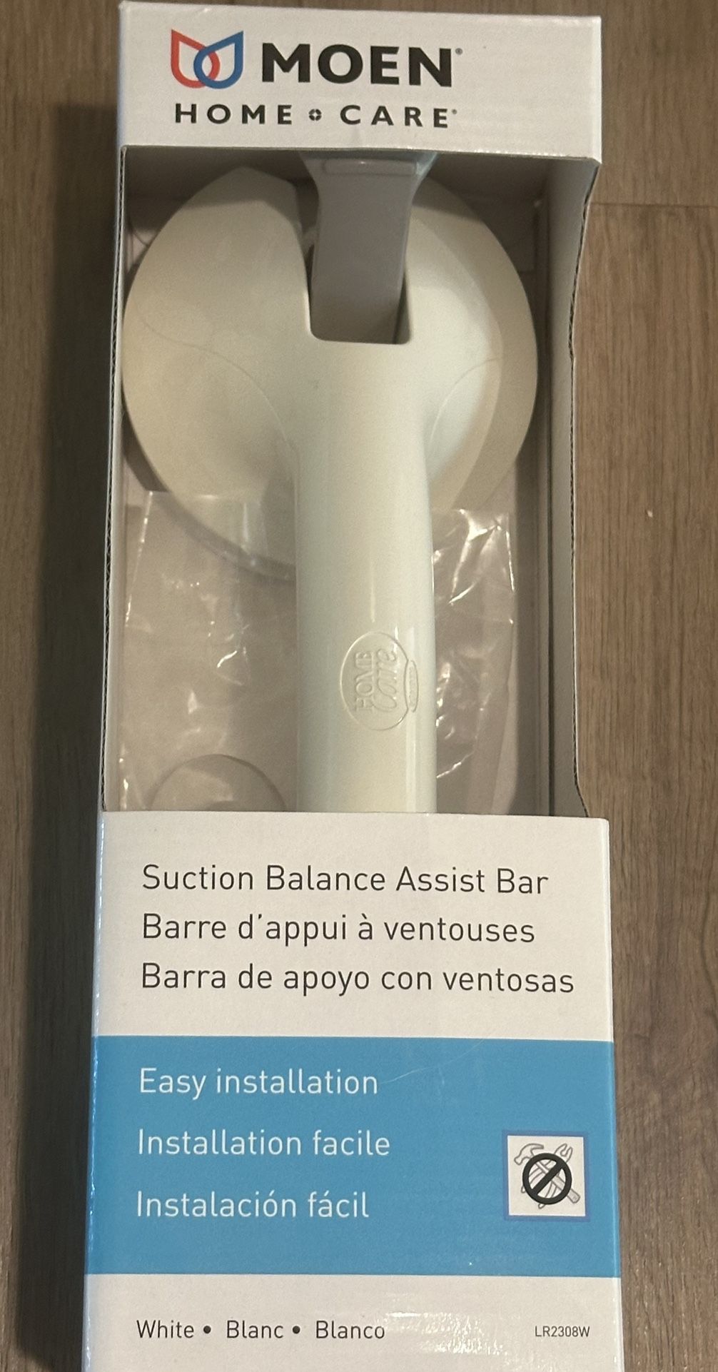 Moen Safety Bar Hand Grip Assist Handle Suction Balance New