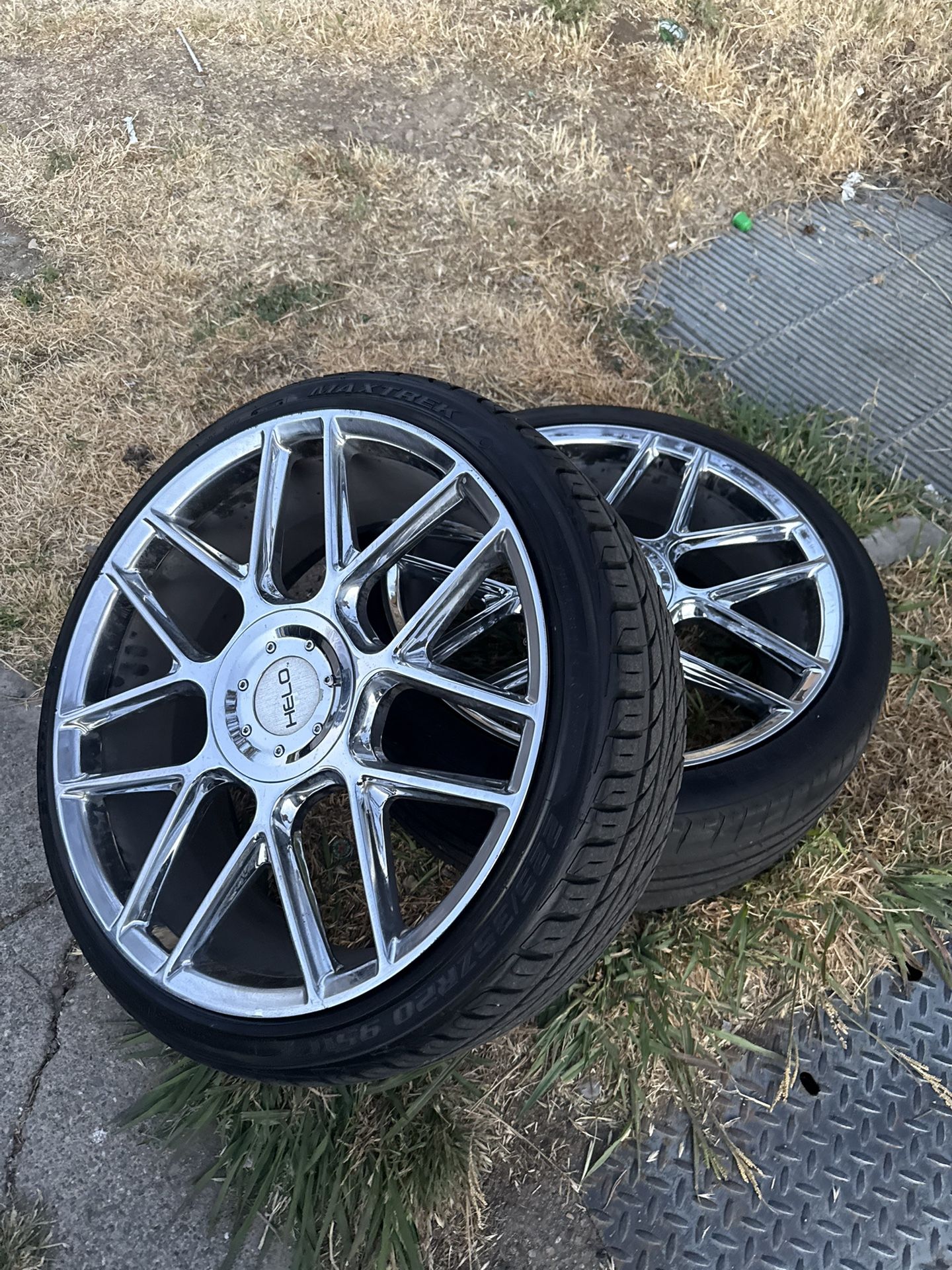 20’ helo rims chrome (all 4) offset 5x114.3mm