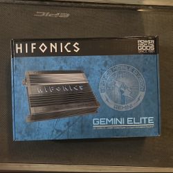 Hifonics 2500 Watts Amplifier Monoblock Bass Amplifier With Bass Knob Gemini Elite Series