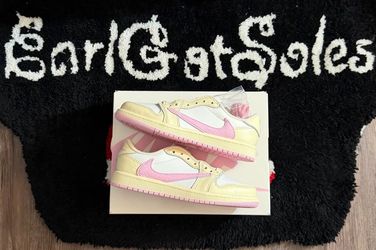 Jordan 1 Low Travis Shy Pink Size 2y