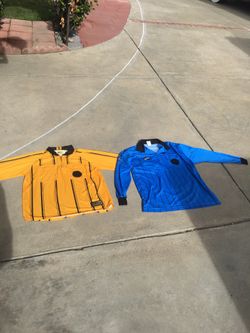 Two new large size soccer referee jersey. 15 dollars each