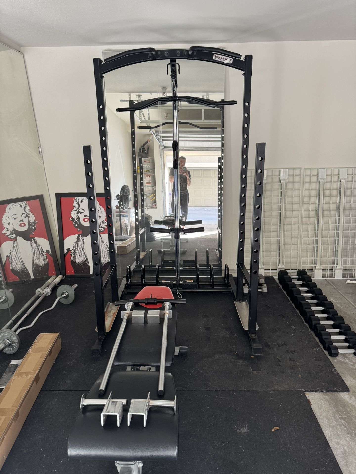 Gym Cage With Pulley System