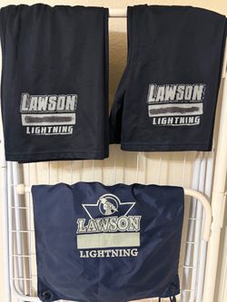 Lawson Lightning Navy Sports Set – 2 Shorts & Drawstring Bag