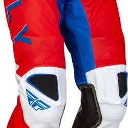 Fly Racing Kinetic Mesh S.E. Kore Pants Red/White/Blue Size 28