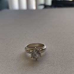 Silver Ring With Gemstone