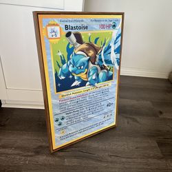 Pokemon Card Blastoise Wall Art