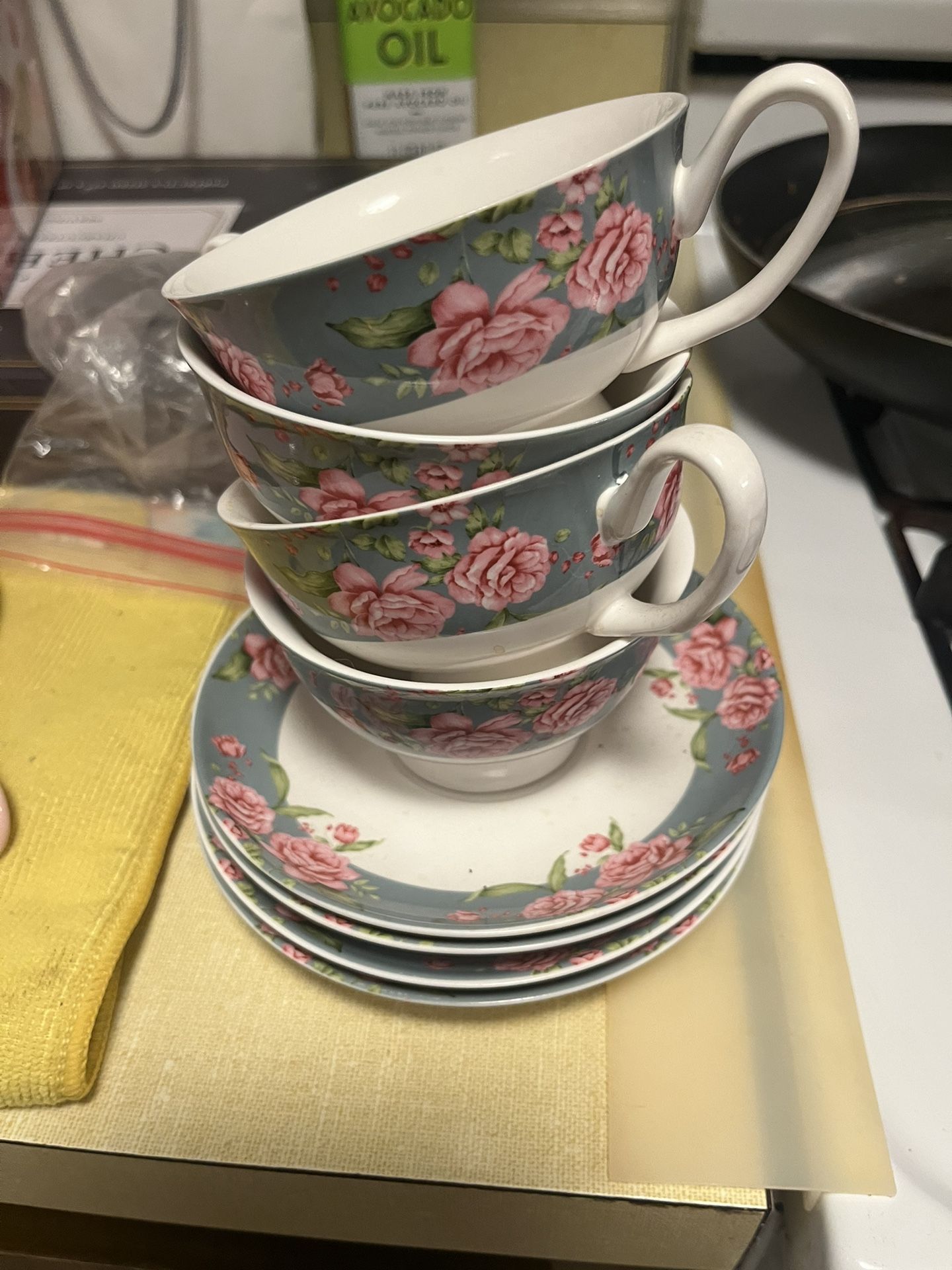 Floral Tea Cups