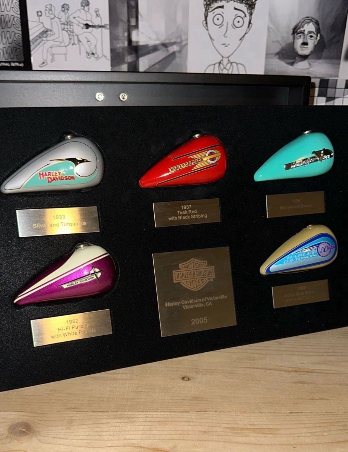 Harley Davidson Christmas Ornament Set!