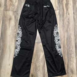 Chrome Heart Black Mesh Jersey Sweats 