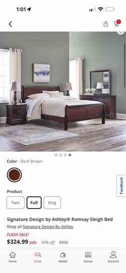 Signature Design by Ashley® Ramsay Sleigh Bed