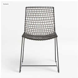 Crate and Barrel Tig Metal Dining Chair