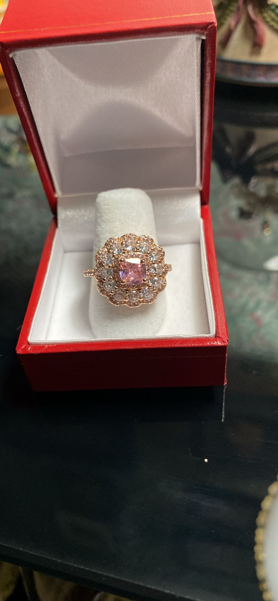 Ring With Pink Stone