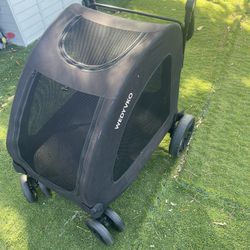 Wedyvko Med /large Dog Stroller Or A Few Smaller ones Folds Up Fast All Zippers Work Great Cond 