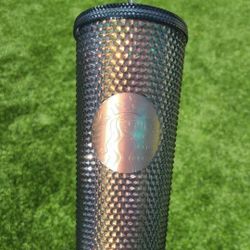 Black  studded Venti tumbler 