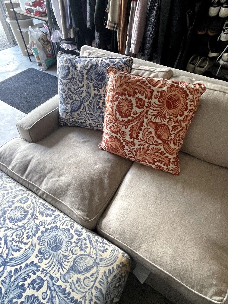 couch with ottoman