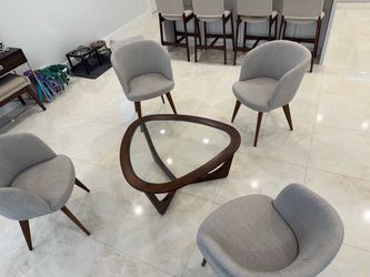 West Elm chairs and coffee table, like new