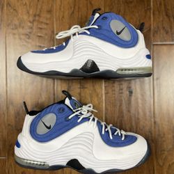 Nike Air Penny 2 (09) White/Atlantic Blue/Black - size 10.5