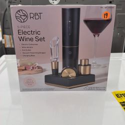 Electric - Wine set opener RBT gold plated 