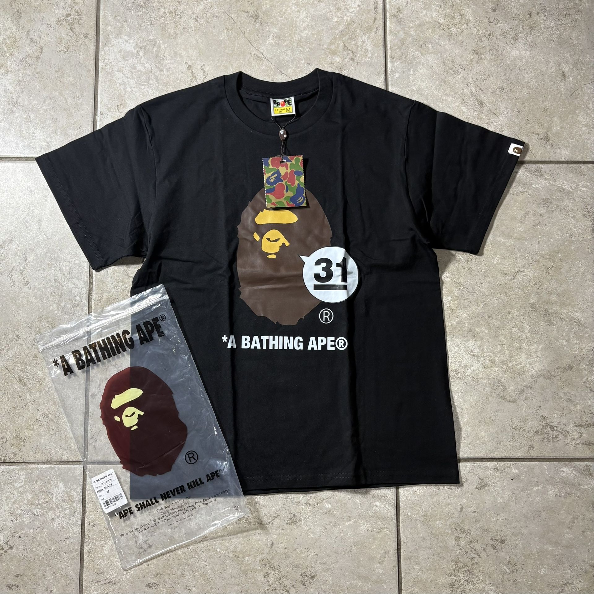 Medium Bape Shirt With Tags And Bag