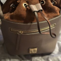 Dooney & Bourke | Bags | Dooney Bourke 975 Leather And Suede Bucket Style Purse I...