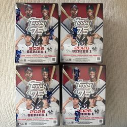 2026 TOPPS BASEBALL SERIES ONE BLASTER BOXES.