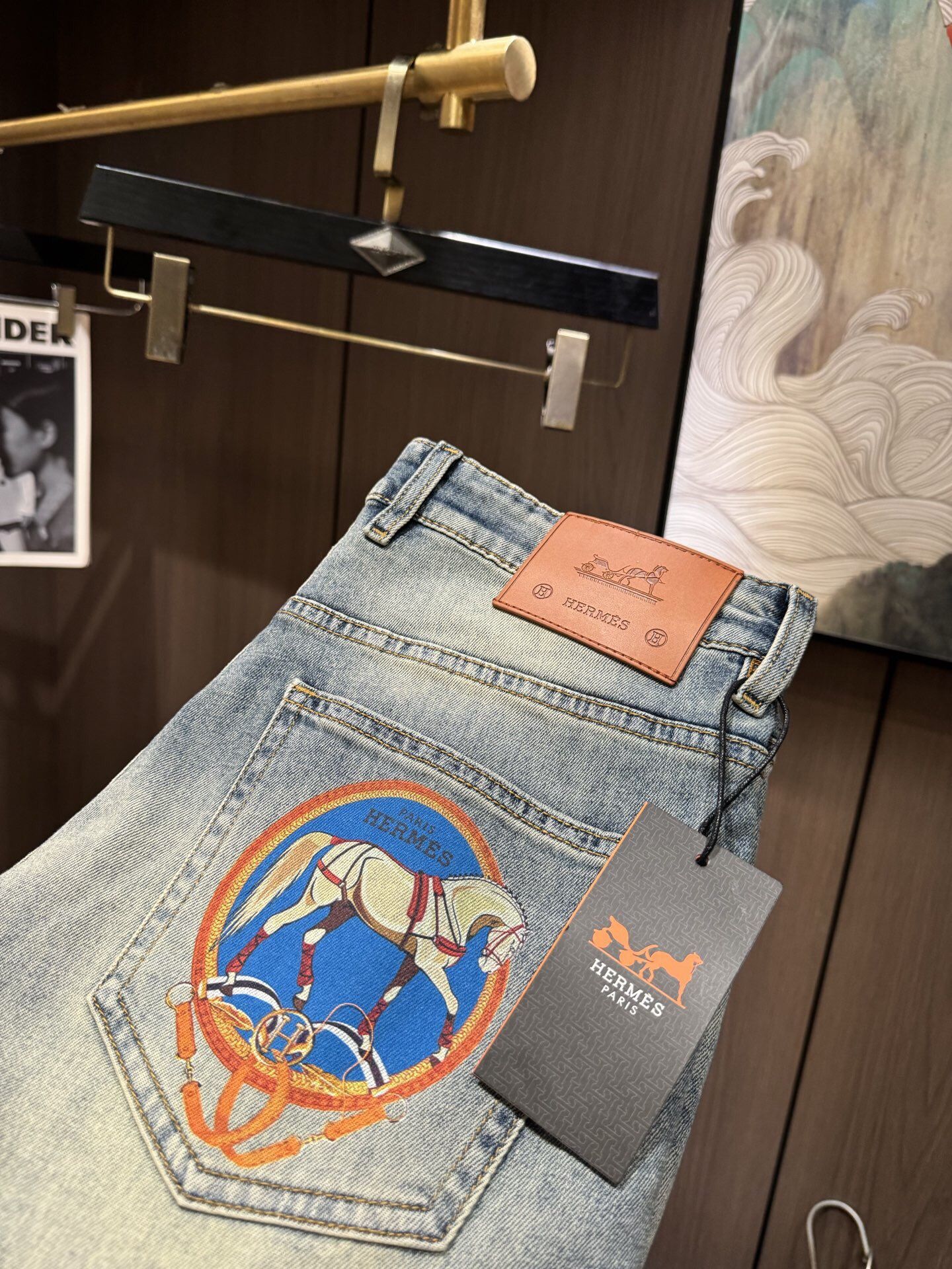 Hermes Men’s Jeans 2025 New 