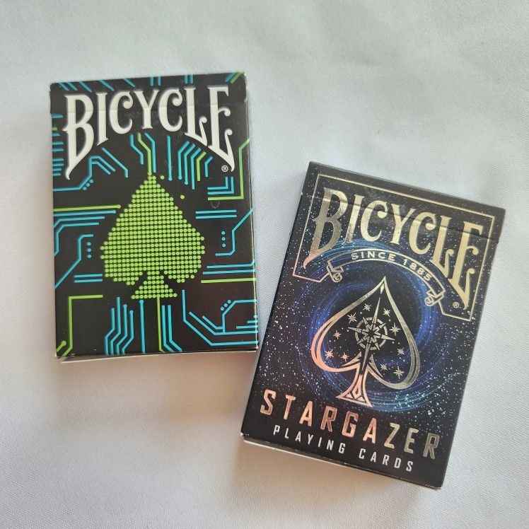 Dark Mode Bicycle Playing Cards, Set Of Two 