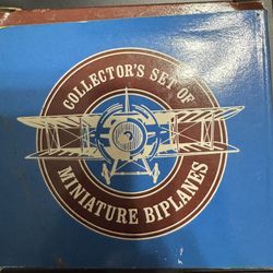 Vintage Reader’s Digest Collector’s Set of 4 Miniature Diecast Biplanes 