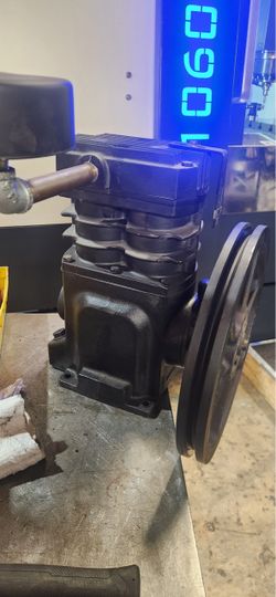 Air Compressor Pump Head with Pulley