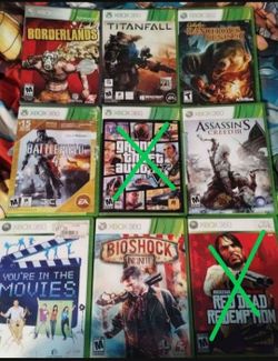 Xbox 360 games, $30 for all