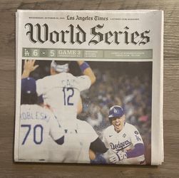 ⚾️ 2025 Dodgers World Series Los Angeles Times Newspaper
