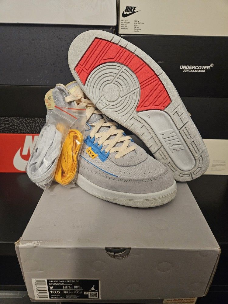 Deadstock Mens Air Jordan 2 Retro SP (Union Grey Fog)