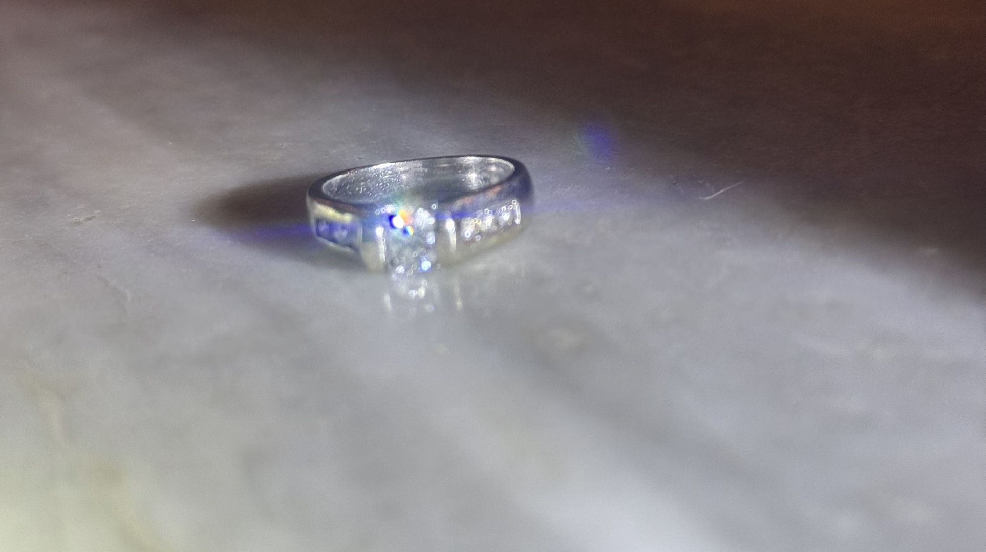 14K White Gold Diamond Ring $1500 (size 5)