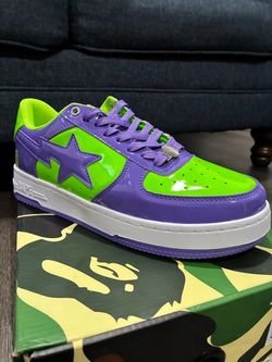 Bape shoes Purple/Green Size 10