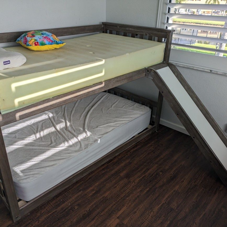 Bunk Bed With Slide No Matress