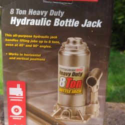 Pittsburgh Hydraulic Bottle Jack 8 Tons