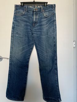 Dickies Men's Straight Leg Lined Jeans in Dark Blue Wash 34”x32”